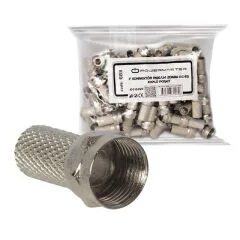 F Konnektör RG6-U4 18MM Geniş (100 Adet)-UJ-2005