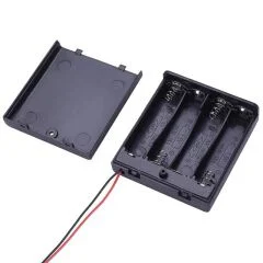 4'lü AA Kapaklı Switch'li Pil Yuvası (IC-233F) PowerMaster