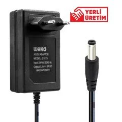 Adaptör Weko 7.5 Volt - 2 Amper 5.5*2.5 Uçlu Yerli Üretim Priz Tipi
