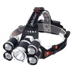 MX-501 5 Power Ledli Su Geçirmez 18650 Şarj Edilebilir Kafa Feneri ŞARJ ALETİ VE PİL DAHİL DEGİLDİR PowerMaster