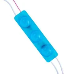 12 Volt 1.5 Watt Mavi Yanıp Sönen Parlak Tek Renk 2835 69 X 16 Mm IP65 160 - 180 Lümen 160 Derece Modül Led PowerMaster