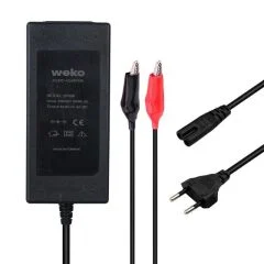 Şarj Adaptörü Weko 12.6 Volt - 3 Amper Krokodil Uçlu Ledli Yerli Üretim Masaüstü
