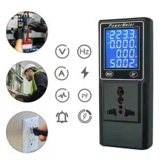 PM-26400 Volt Amper Watt HZ Güç Ölçer Dijital Ekranlı (Powermeter) PowerMaster