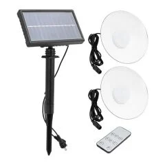 XF-707-2 Kumandalı Solarlı 2 Lambalı Projektör PowerMaster