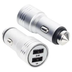Powerway X-633 Çift Usb'li 3.1 Amper Metal Çakmaklık Araç Şarj Cihazı