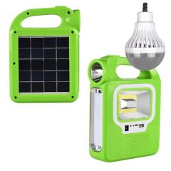 HB-6399B Solar Tamirci Balıkçı Çalışma Lambası Uzatma Ampul Dahil (PowerBank Özellikli) PowerMaster