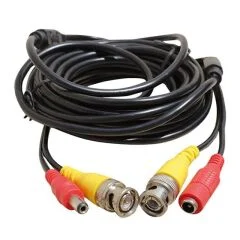 Bnc-Bnc Kablo+Power Kablo Dişi-Erkek Jack'lı 20 Metre PowerMaster