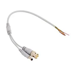 PM-35 Erkek BNC + Power Jacklı 30cm Güvenlik Kamera Kablosu PowerMaster