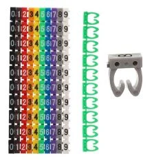 0-9 Dijital Kodlu Renkli Kablo İşaretleyici 6mm PowerMaster