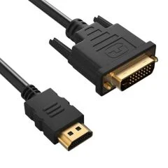 Kablo DVI 24+1 Erkek-Erkek 19P HDMI PowerMaster