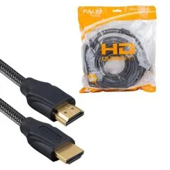 Kablo Fully G-507D 10 Metre Örgülü Gold Uçlu HDMI