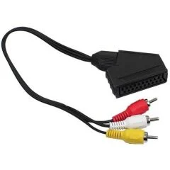 Kablo Scart Adaptör Dişi Rca Erkek 20 Cm