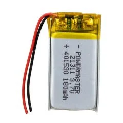 Pil 401530 3.7 Volt 180 Mah Lityum Polimer PowerMaster