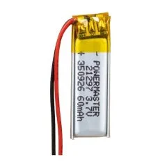 Pil 350926 3.7 Volt 60 Mah Lityum Polimer PowerMaster