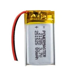 Pil 251525 3.7 Volt 80 Mah Lityum Polimer PowerMaster
