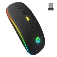 EVEREST SM-BT11 USB SİYAH 2IN1 BLUETOOTH 2.4GHZ ŞARJ EDİLEBİLİR KABLOSUZ MOUSE (M-15)