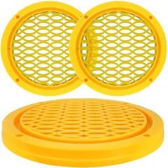 Renkli Hoparlör Kapak 20cm Led Takılabilir 2 Adet Sarı