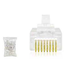 HADRON HDX-5062 Ez Rj45 Soketi Cat5 Delikli 100Lü Paket (AVD-16)