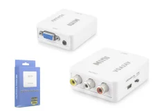 HADRON HDX-1352 HD VIDEO CONVERTOR VGA (IN) TO AV (D-44)