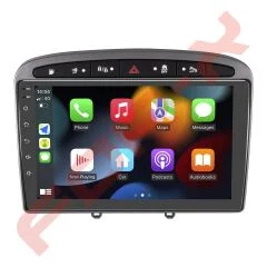 OTO TABLET ÇERÇEVE PEUGEOT 308 2008+ 9'' KOYU GÜMÜŞ TAC-156