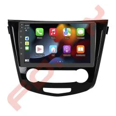 OTO TABLET ÇERÇEVE NISSAN QASHQAI MANUAL A/C 2014+ 10,1'' PIANO BLACK TAC-136