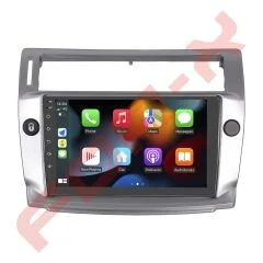 OTO TABLET ÇERÇEVE CITROEN C4 2004-2009 9'' GÜMÜŞ TAC-022
