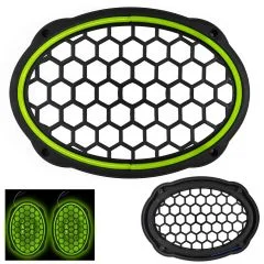 EGB Midrange Kapağı Neon Ledli Oval Yeşil 2 Adet