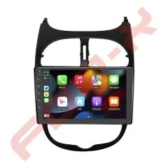 OTO TABLET ÇERÇEVE PEUGEOT 206 2002-2010 9'' SİYAH TAC-163