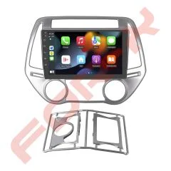 OTO TABLET ÇERÇEVE HYUNDAI İ20 ANALOG/DIGITAL CLIMATE 2008-2012 9'' GÜMÜŞ TAC-067