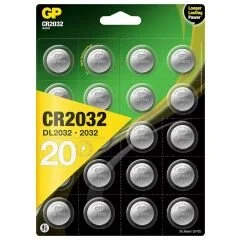 GP Pil Düğme 2032 3V 20Li Paket