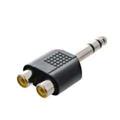 Çevirici Jack 6.3mm Stereo Erkek 2 Rca Dişi (ÇK-25)