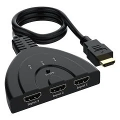 PM-17229 3 GİRİŞ 1 ÇIKIŞ HDMI SWITCHER TOPLAYICI APARAT 30 CM KABLOLU (AVD-184) PowerMaster
