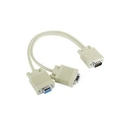 GABBLE GAB-VGY28 Vga Kablo Çoklayıcı 1 Erkerk 2 Dişi 30cm (AVD-397)