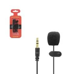 MİKROFON YAKA PC TELEFON AUX 3.5MM 1.5MT HADRON HD-556 (F-62)