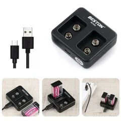 BESTON M-7005 Pil Şarj Aleti 2Li 9V Usb