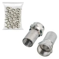 IRK-1086 F Konnektör RG6 Geniş 100Lü Paket