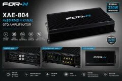 For-X XAE-804 4x80 Rms 4 Kanal Oto Amplifikatör
