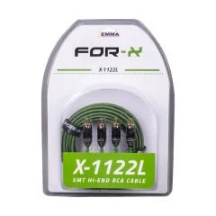 Kablo FOR-X X-1122L 2 RCA + 2 RCA BAKIR 5 METRE