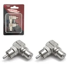 ÇEVİRİCİ JACK BİRLEŞTİRİCİ 1 RCA ERKEK TO 1 RCA DİŞİ METAL GÜMÜŞ (2 ADET) RS-GL1F1M (AKS-29)