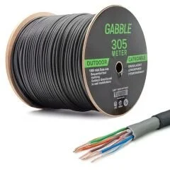 GABBLE GAB-CDS305 Cat6 Kablo Dış Mekan 24Awg 0,50mm 305 Metre