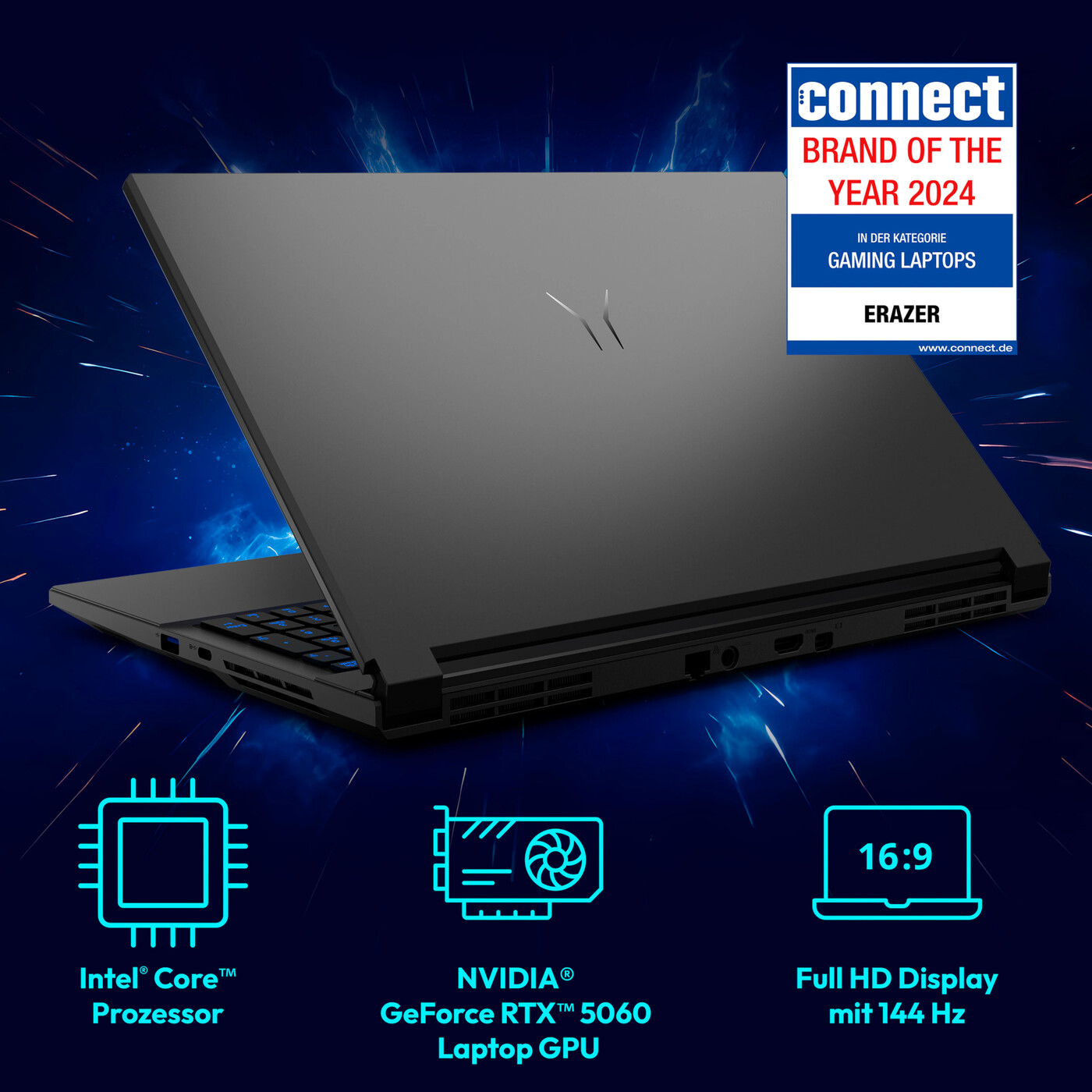 Deputy 15 P1 MD62761 Core 7-250H 16GB 1TB RTX5060 15.6" W11H ERAZER
