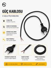 TEYP KABLOSU 70CM 2X0,50 KABLO FL3321K (AVD-83-89)