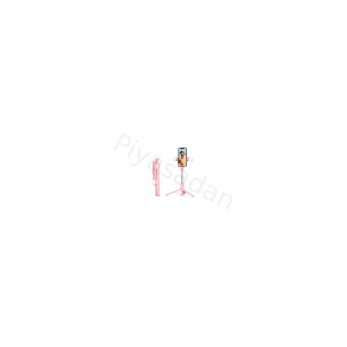 B11S Bluetooth Kumandalı Selfie Çubuğu ve Tripod Pembe