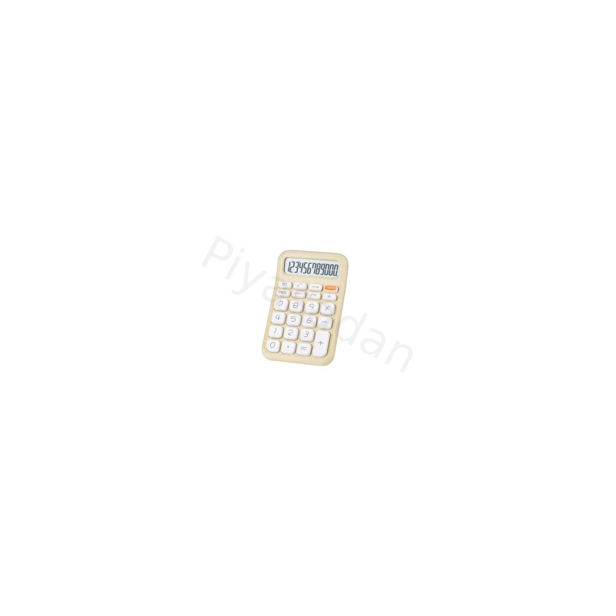 PM-25409 KREM RENK 12 HANELİ LCD EKRANLI MASAÜSTÜ HESAP MAKİNESİ - PASTEL SERİSİ